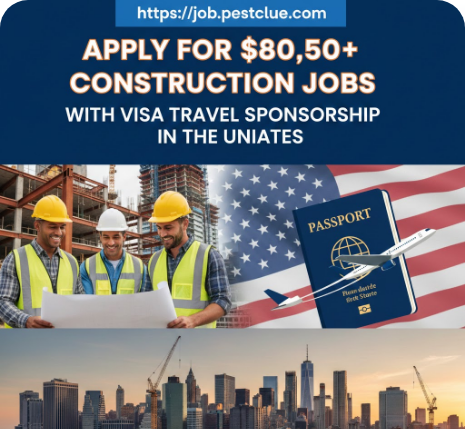 Apply for $80,500+ Construction Jobs With Visa Travel Sponsorship in the United States