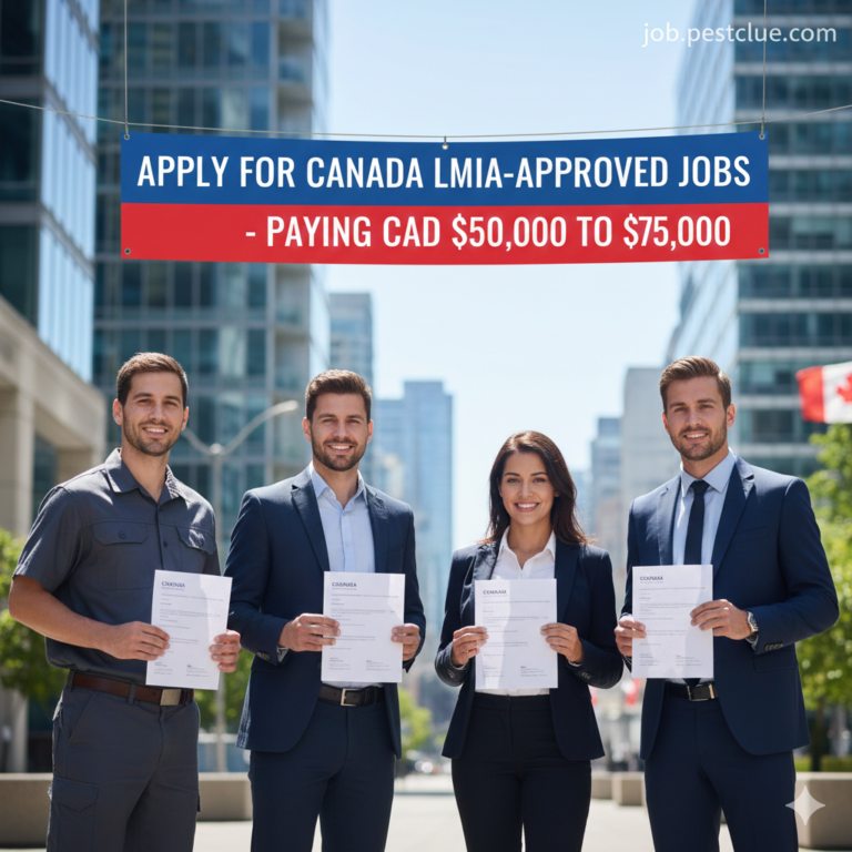 Apply for Canada LMIA-Approved Jobs Paying CAD $50,000 to $75,000
