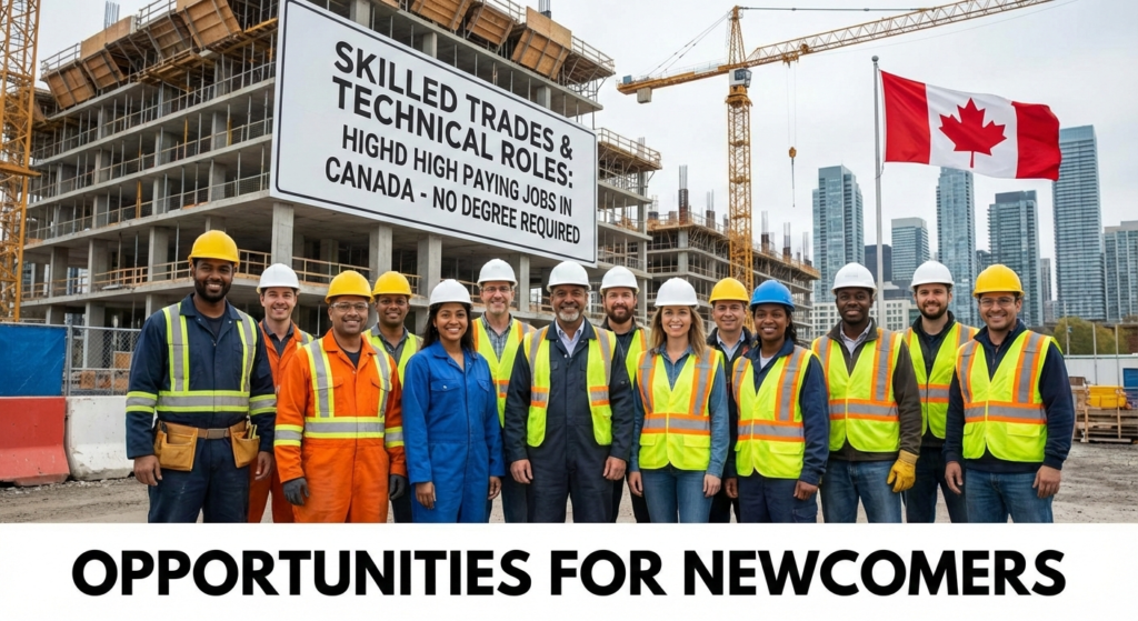 High Paying Jobs in Canada Without a Degree for Immigrants